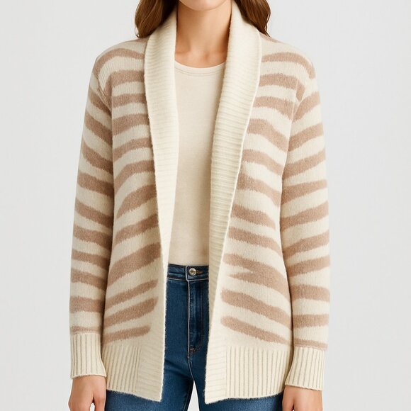 VARLEY Camrose Open Draped Cardigan Sweater Wool Blend Size‎ Small - Picture 1 of 10